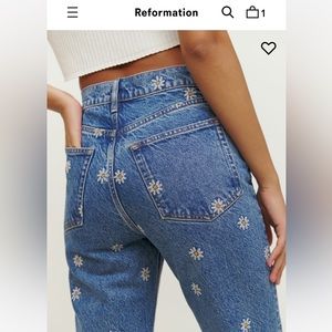 ISO: Reformation Cynthia Chamomile High-Rise Jeans